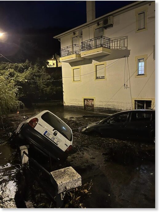 Floods and debris flows in Sameiro, Manteigas municipality, Guarda District, Portugal, 13 September 2022.