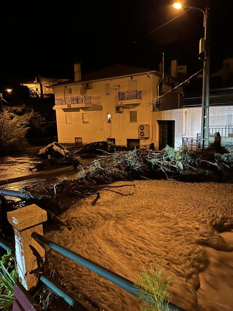 Floods and debris flows in Sameiro, Manteigas municipality, Guarda District, Portugal, 13 September 2022.