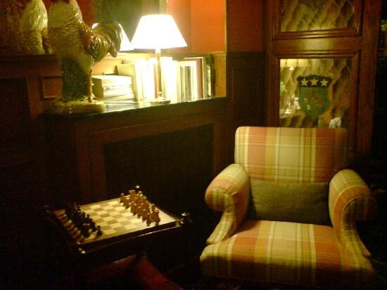 Click to enlarge armchair, chessboard