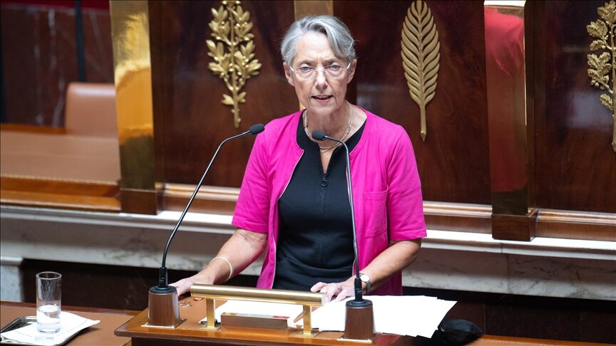 Click to enlarge French Prime Minister Elisabeth Borne