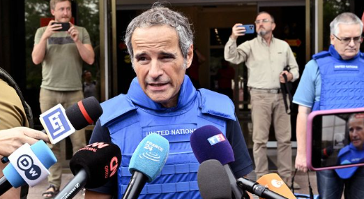 Click to enlarge IAEA Director General Rafael Grossi at ZNPP