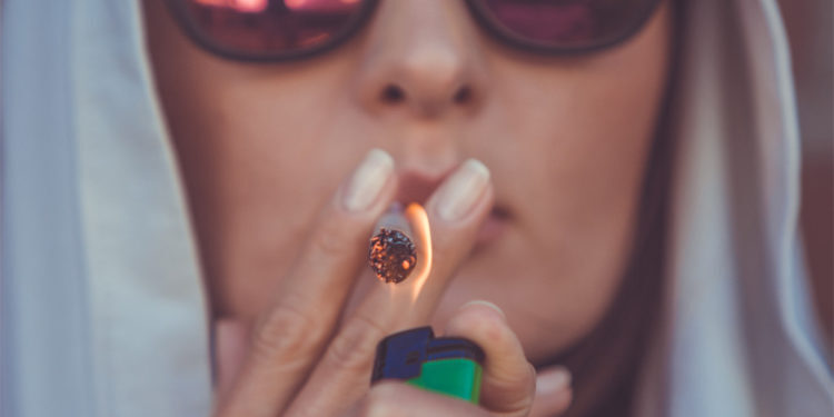 smoking cannabis marijuana joint