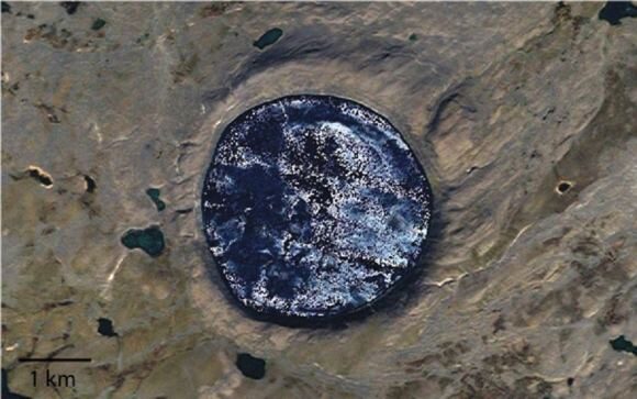 Click to enlarge Pingualuit crater lake in Canada