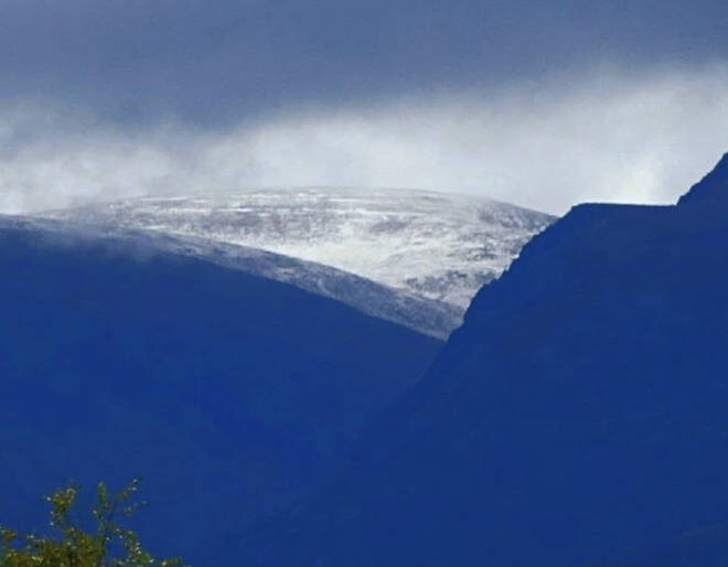 Click to enlarge First snow in the Cairngorms.