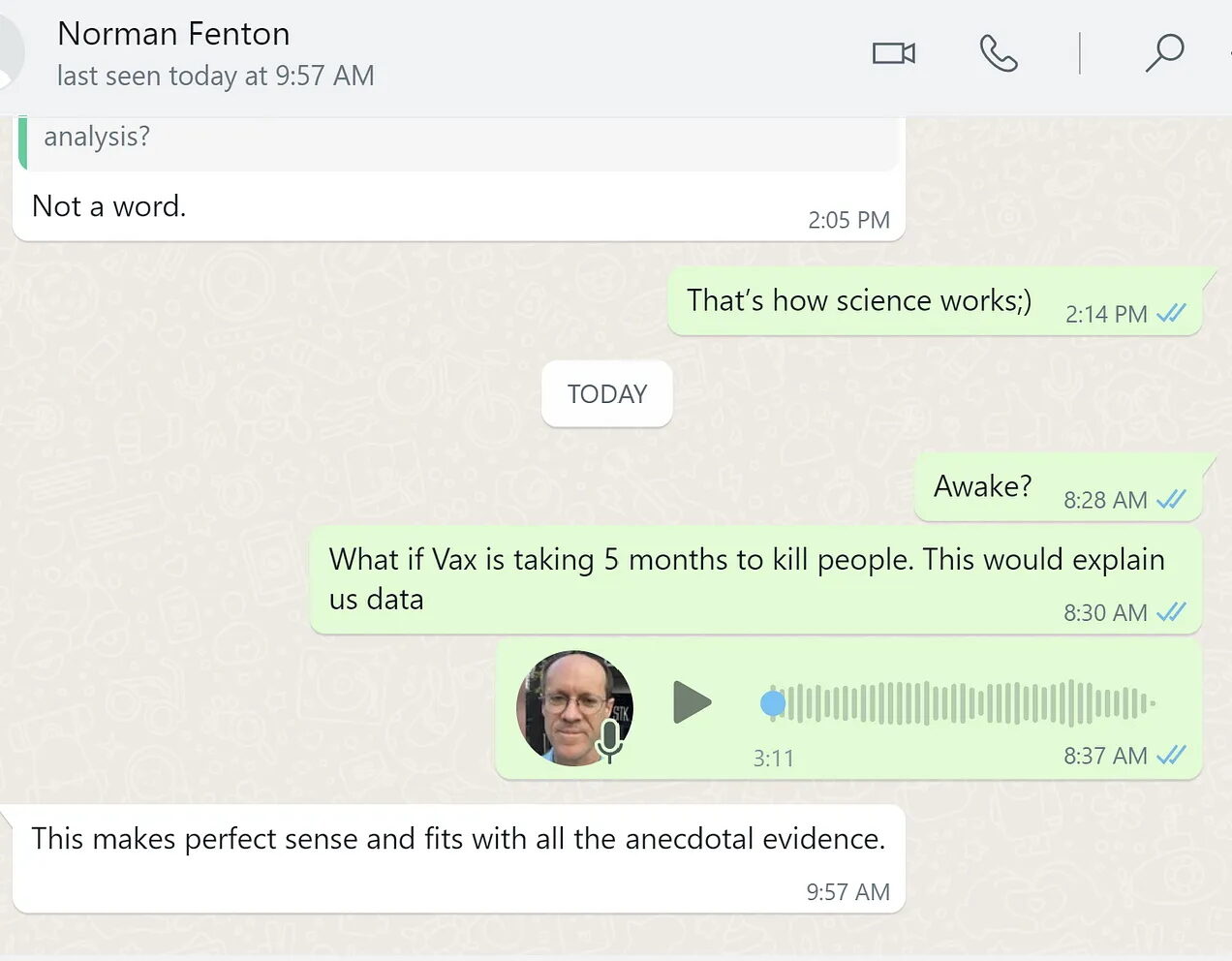 Click to enlarge norman fenton comment vaccine deaths