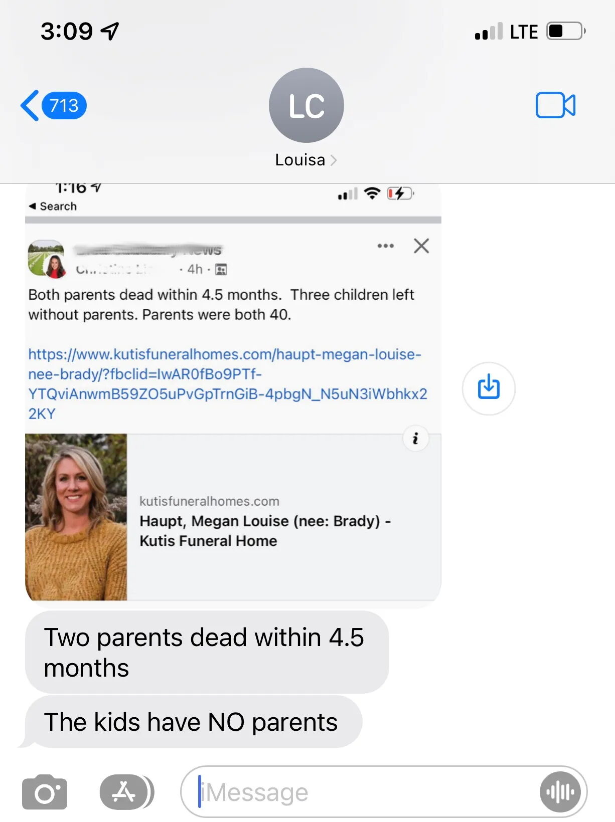 Click to enlarge social media parent dies vaccine time delay