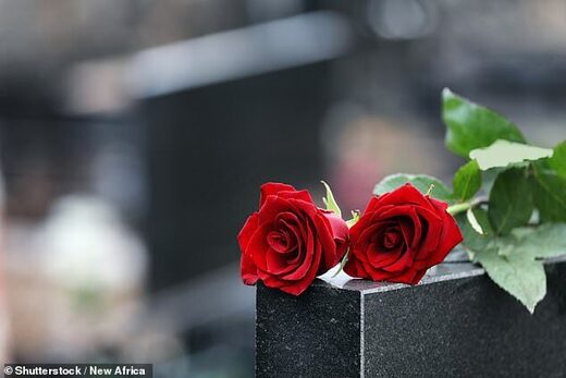 funeral flowers casket tombstone
