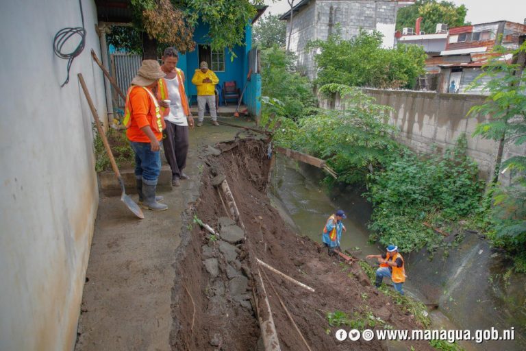 Rain and flood damage in Managua, Nicaragua,