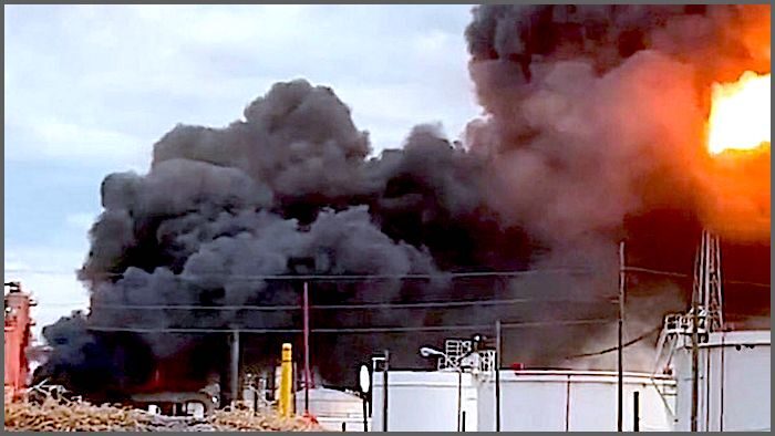 refinery fire