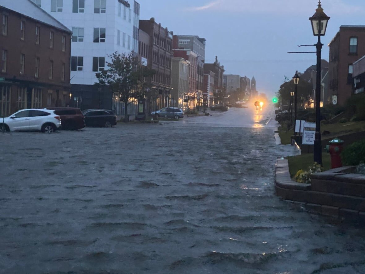 Click to enlarge There is some flooding in downtown Charlottetown Saturday morning.