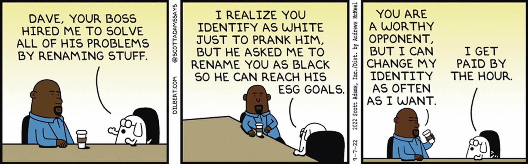 Dilbert dogbert Scott Adams esg ratings