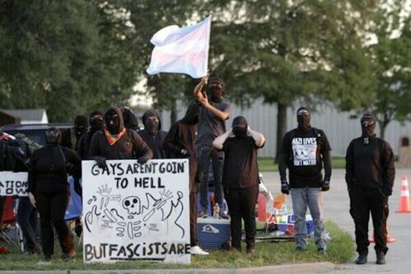 Antifa demonstration
