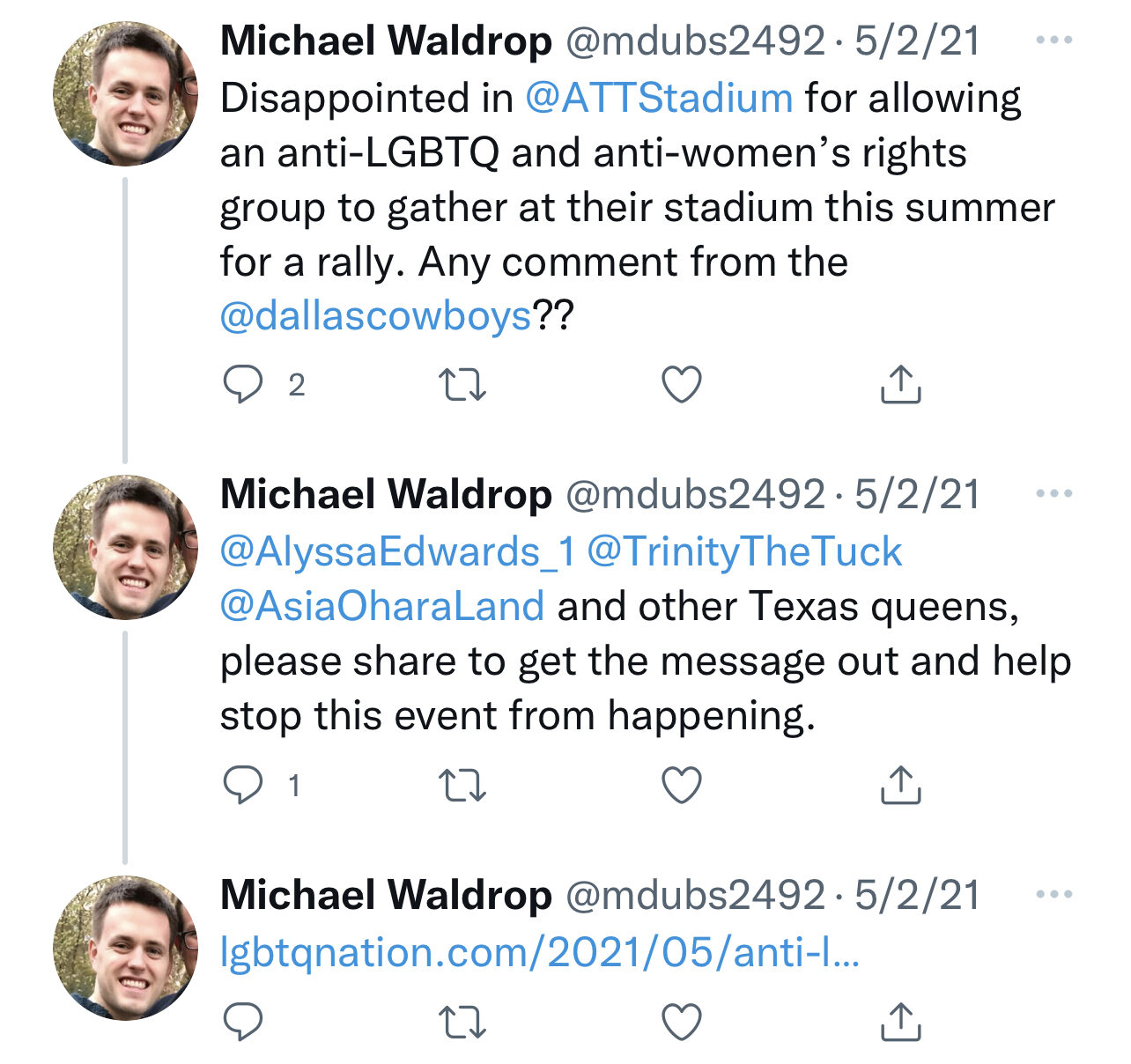 Click to enlarge michael waldrop tweets
