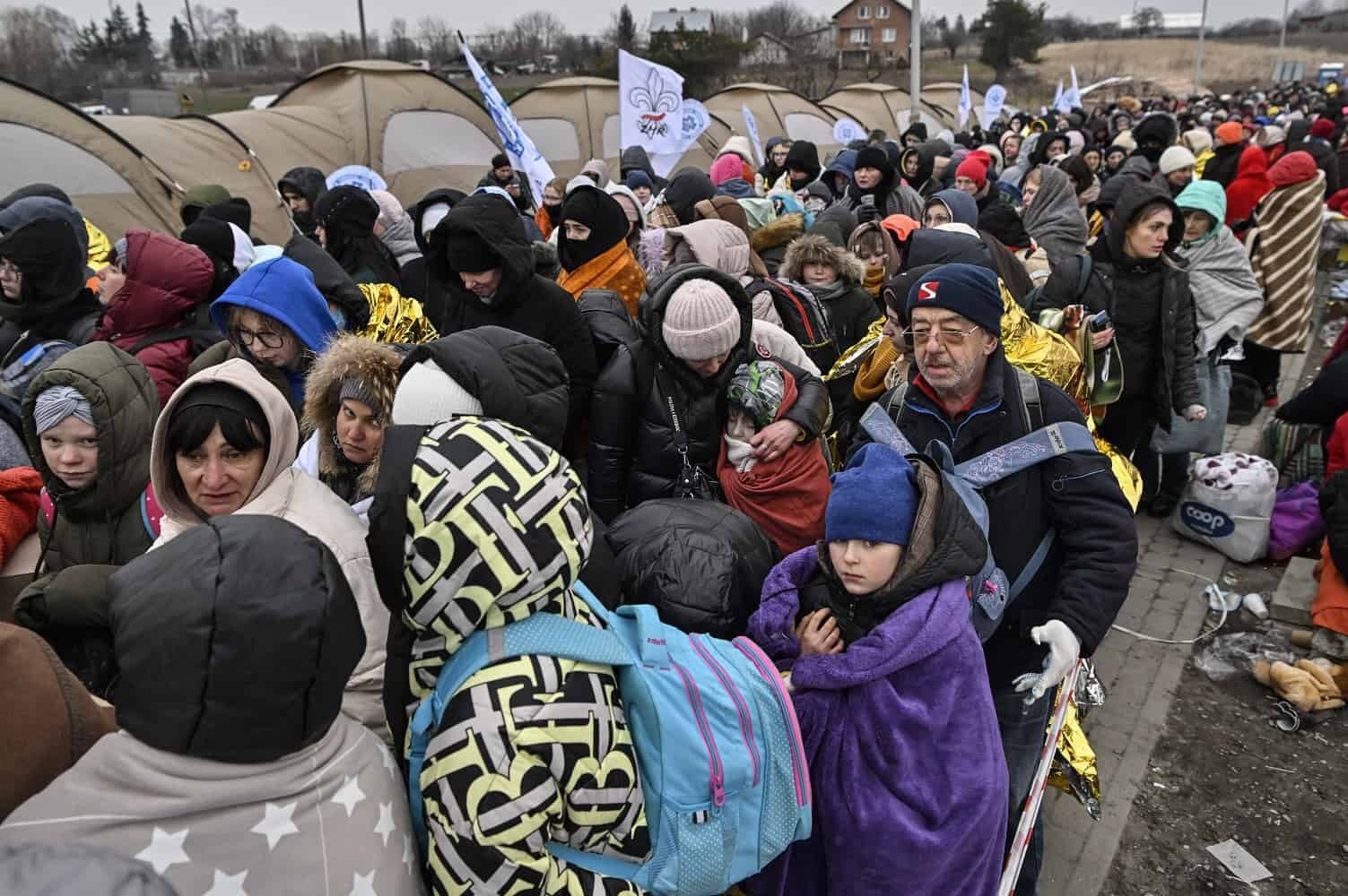 Click to enlarge Ukraine refugees poland