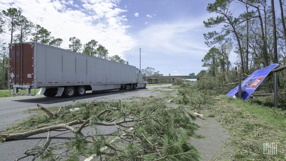Click to enlarge Aftermath of Hurricane Laura in 2020.