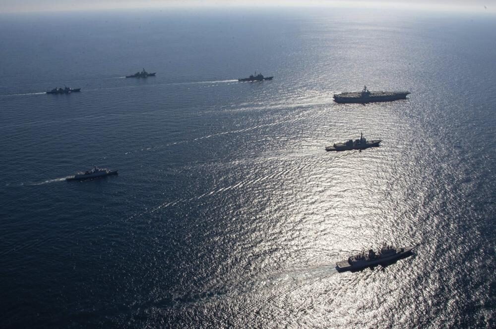 Click to enlarge uss reagan korea