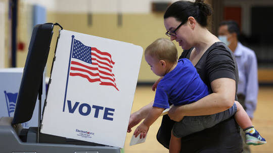 Click to enlarge voting booth