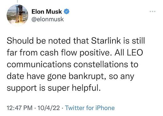 Elon Musk, Twitter, Starlink