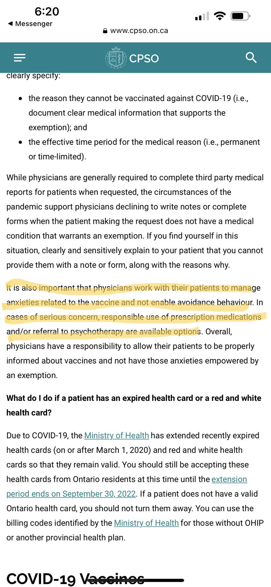 Click to enlarge CPSO