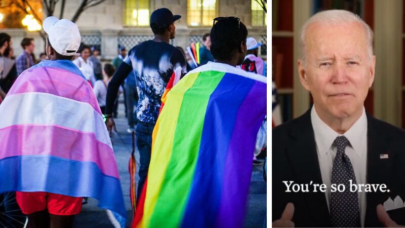 Biden transgender flag draft registration