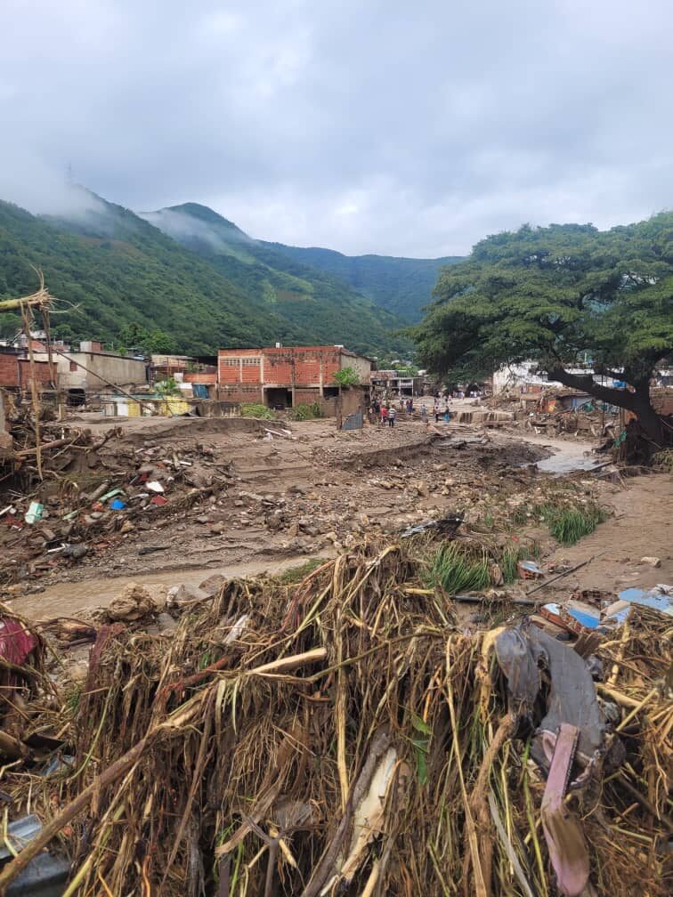 Click to enlarge Flood damage in Tejerias, Aragua, Venezuela,