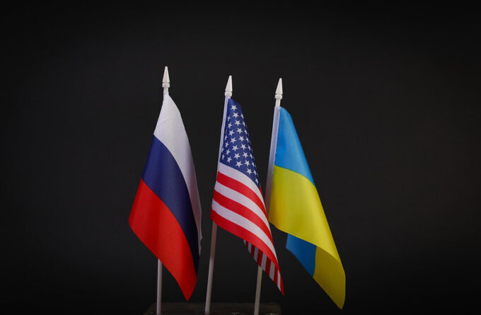 russia US ukraine flag american