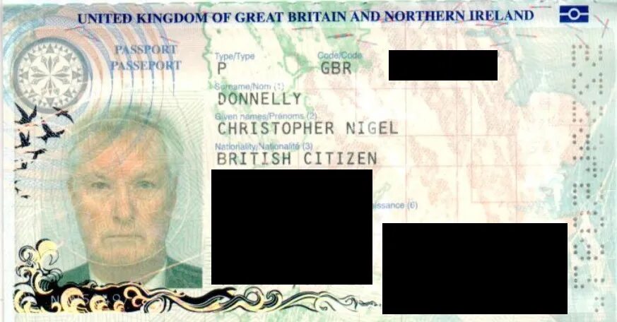 Click to enlarge Donnelly Passport