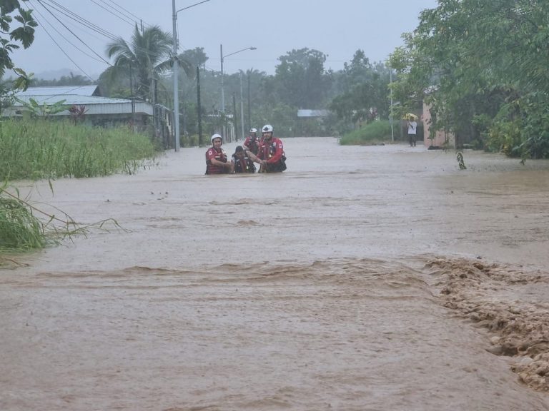 Flood rescue in Golfito canton, Costa Rica