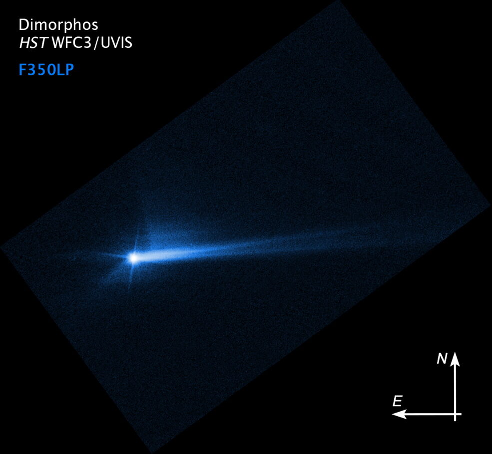 DART NASA impact asteroid change motion impact