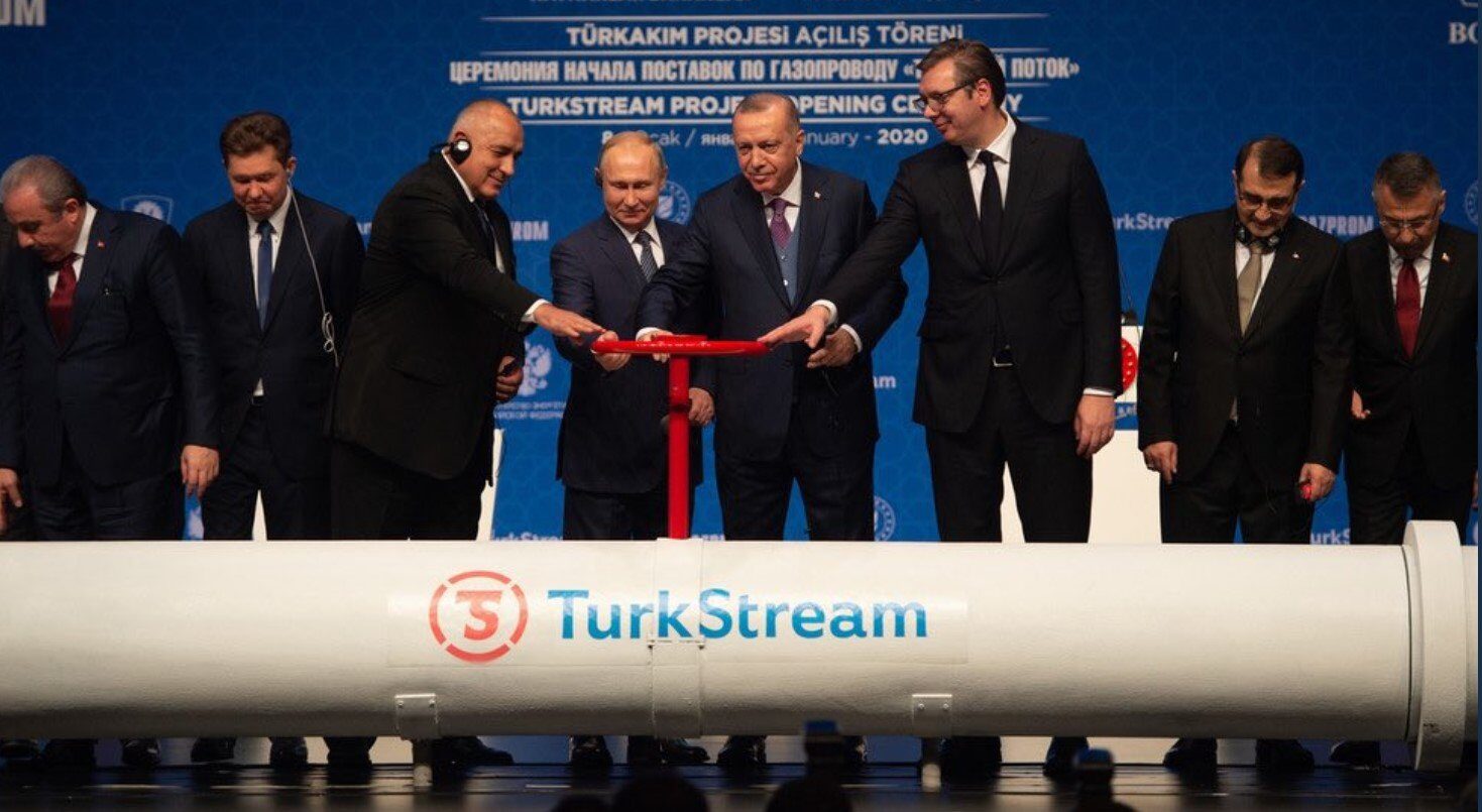 russia turkey turkstream pipeline opening ceremony