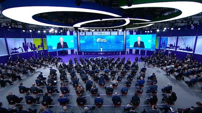 Click to enlarge Russian Energy Week International Forum plenary session