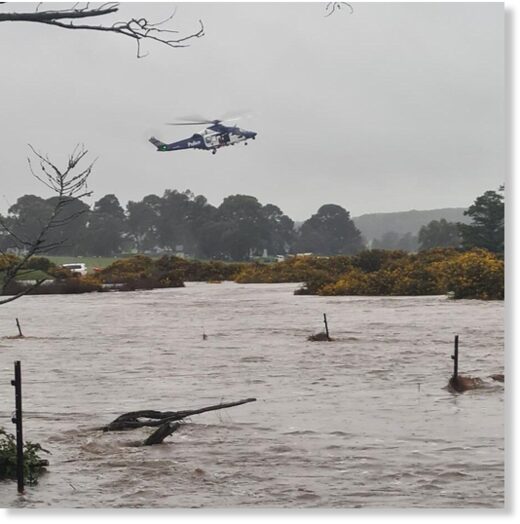 Flood rescue in Victoria, Australia, October 2022.