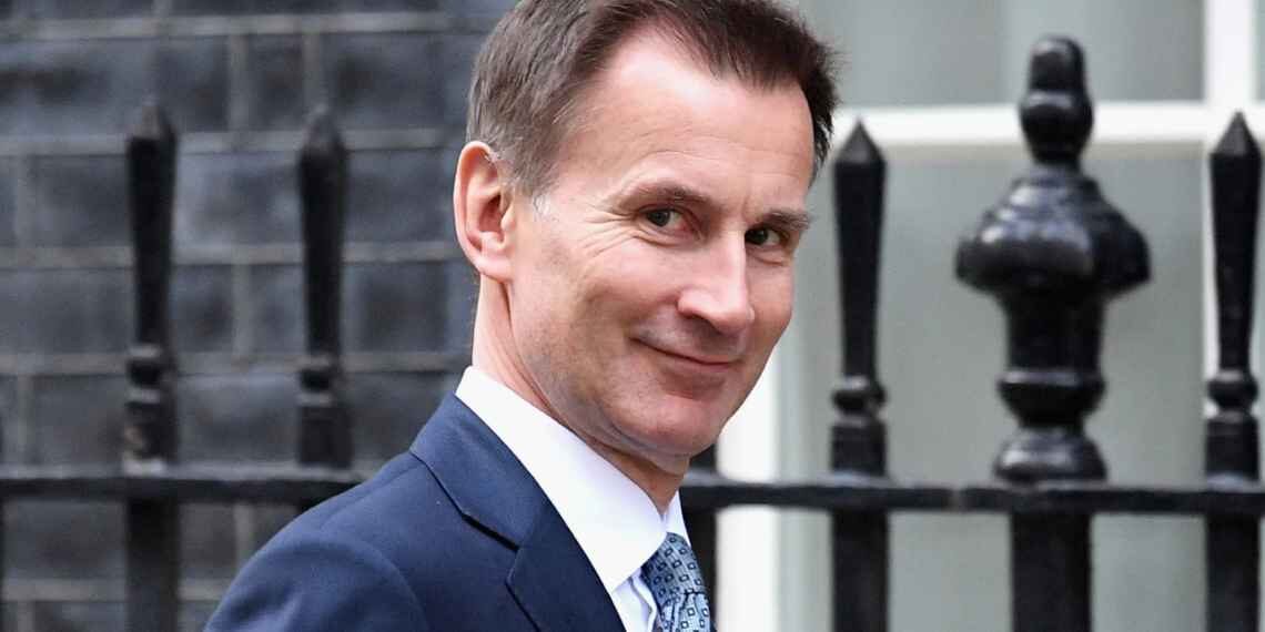 Click to enlarge Chancellor Jeremy Hunt