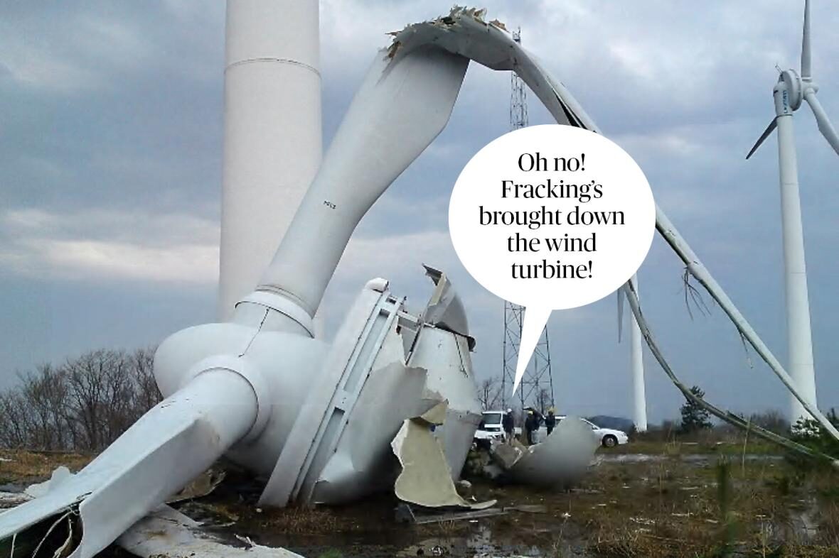 Click to enlarge wind turbine, climate change, fracking