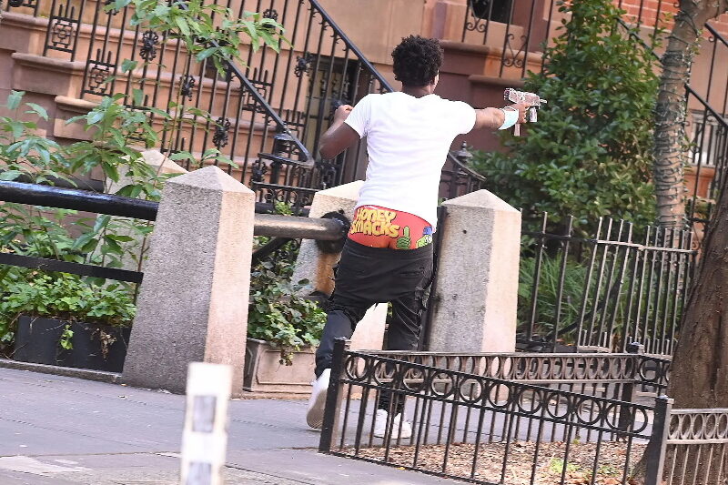 Click to enlarge rowdy student toy gun greenwich village