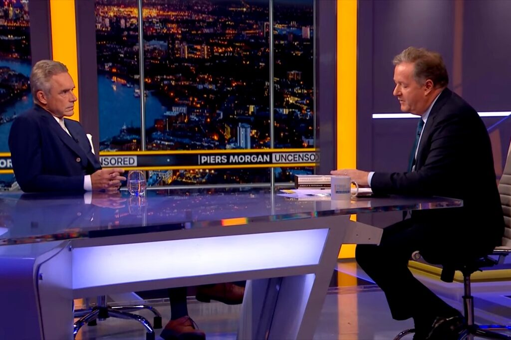 Click to enlarge jordan peterson piers morgan youtube interview