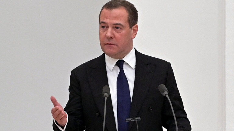 Click to enlarge Former Russian President Dmitry Medvedev