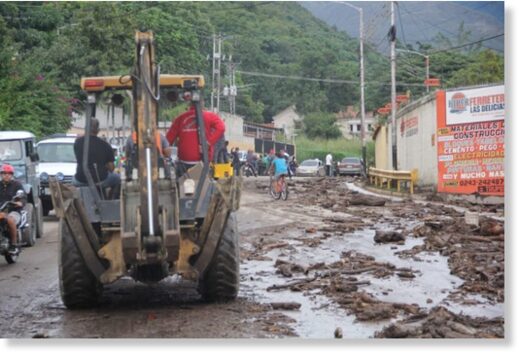 Flood damage in Maracay, Aragua State,