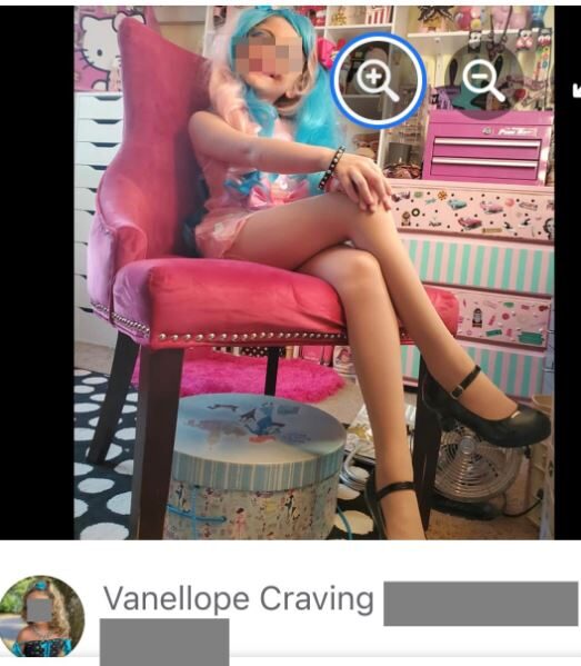 Child drag queen posing