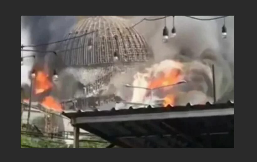 mosque fire