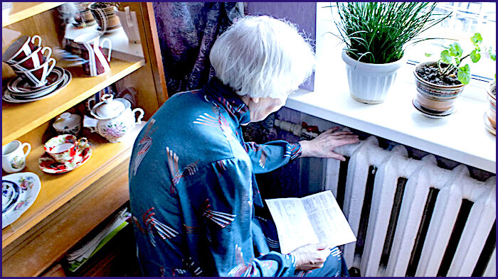 Click to enlarge woman/heater