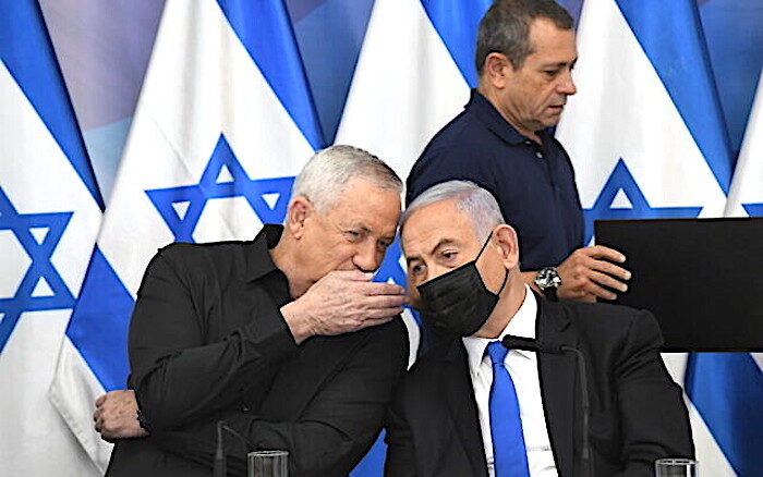 Click to enlarge Gantz Netanyahu