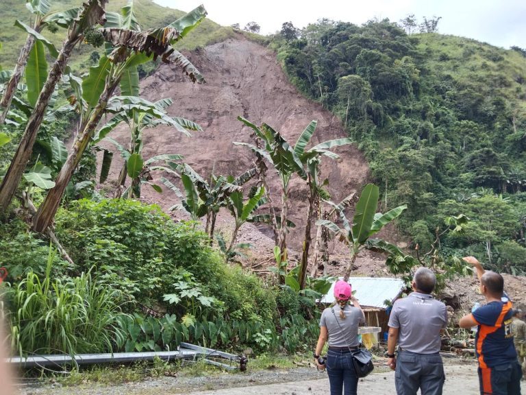 Landslide in Malitbog town, Bukidnon province, Philippines, October 2022.