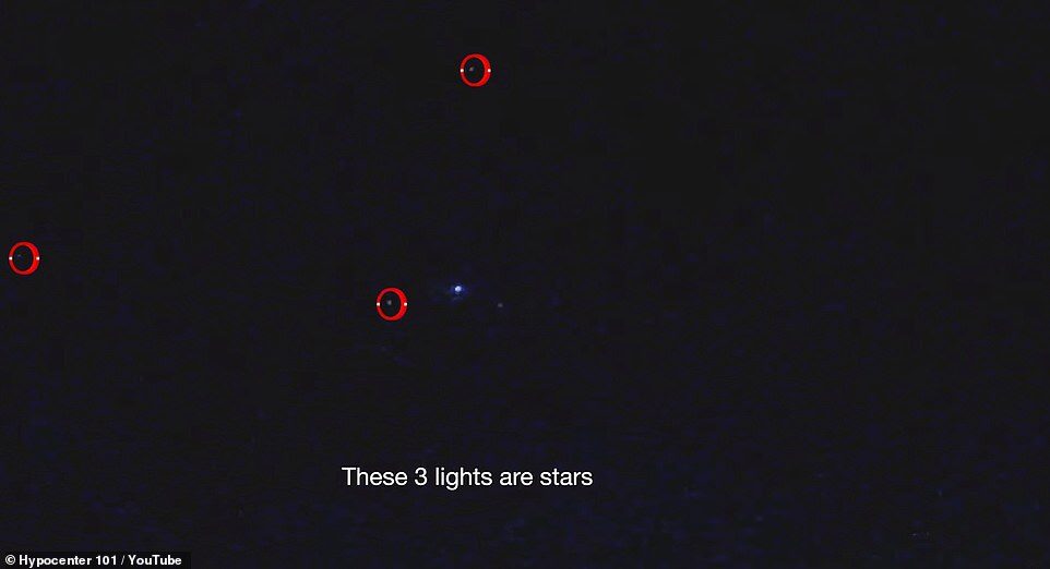 Click to enlarge stars with UFO
