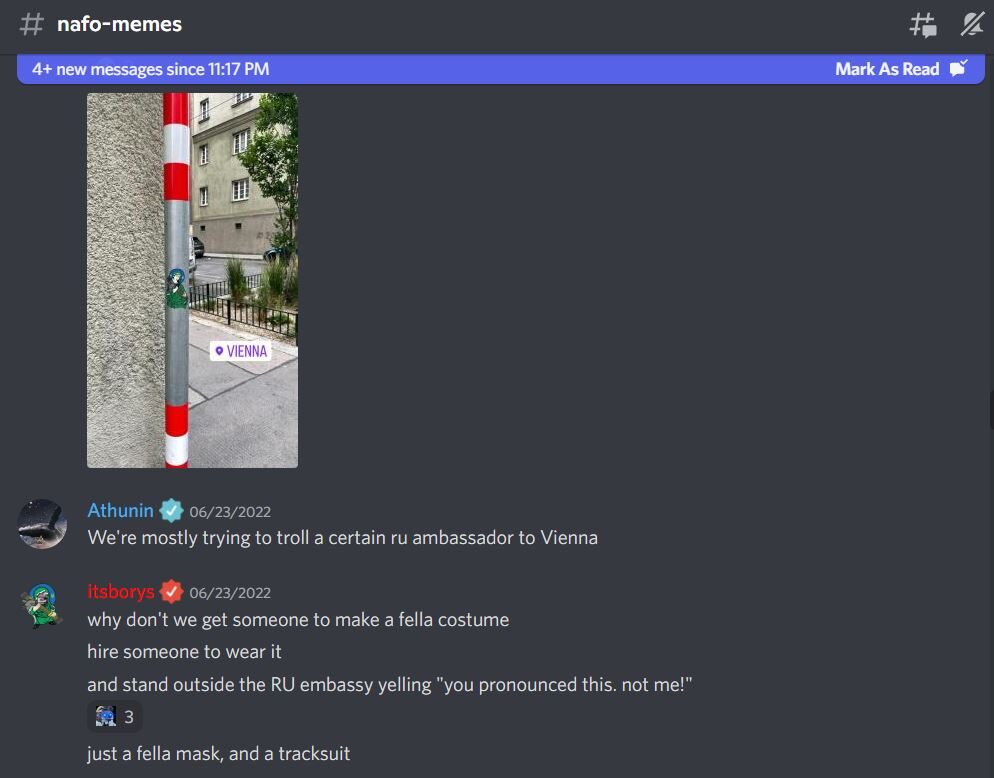 Click to enlarge FAFO discord chaat unkraine trolls fund war criminals