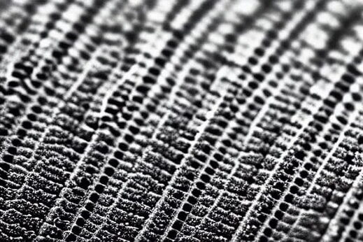 black and white textured surface