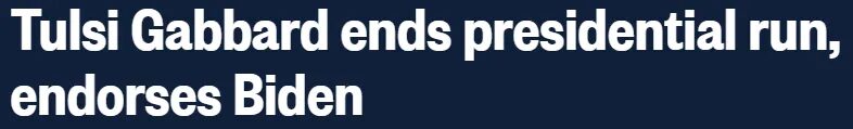 Tulsi Gabbard Headline