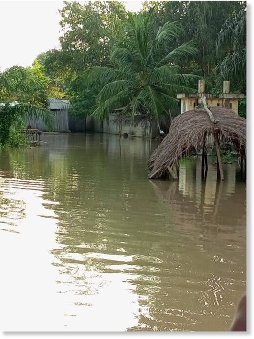 Floods in Adhamè in Benin, September 2022.