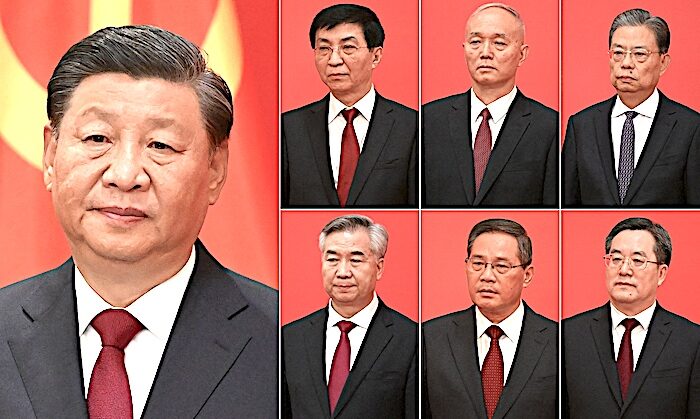 Click to enlarge Xi and staff