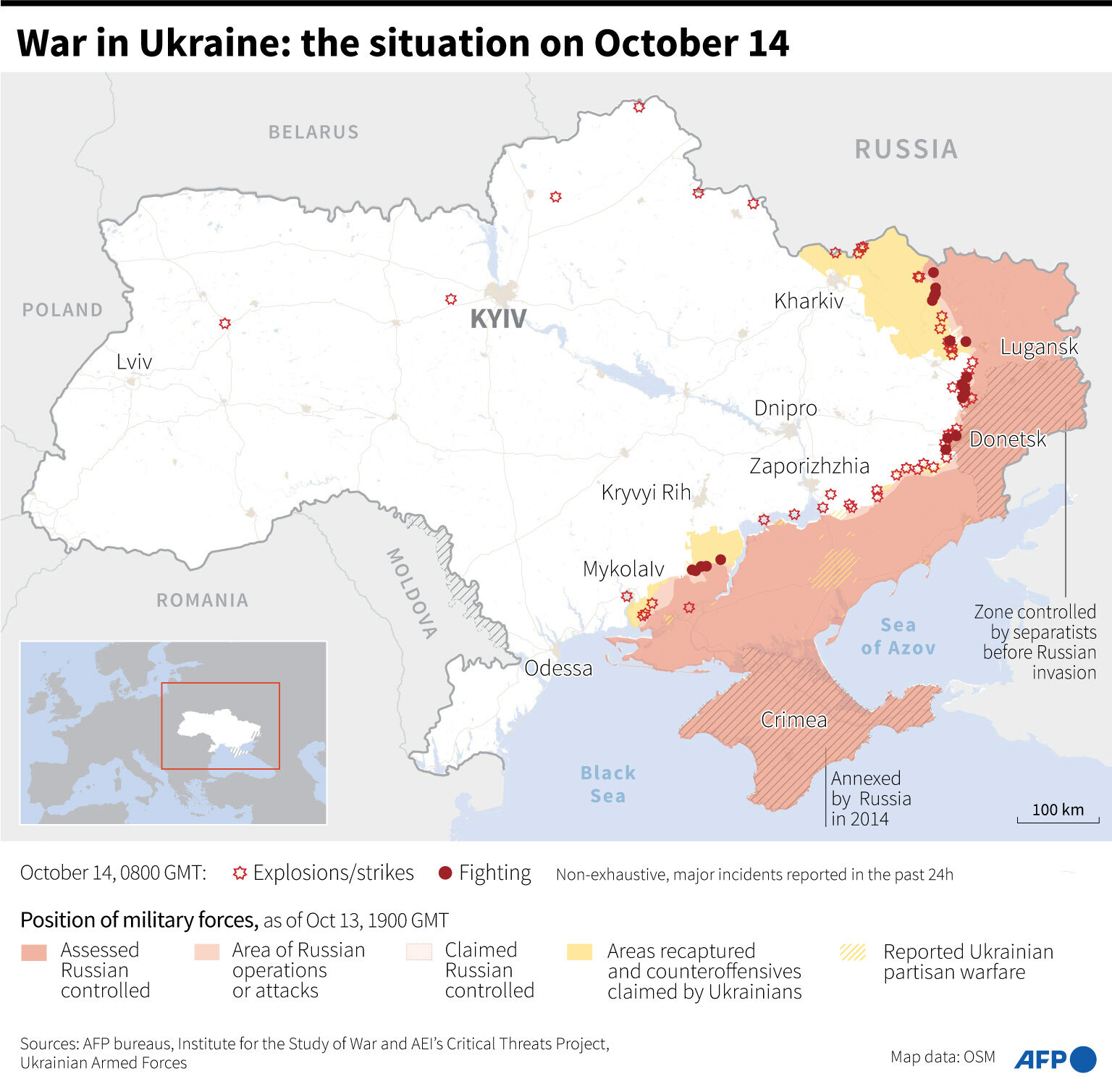 Click to enlarge russia ukraine war October 2022